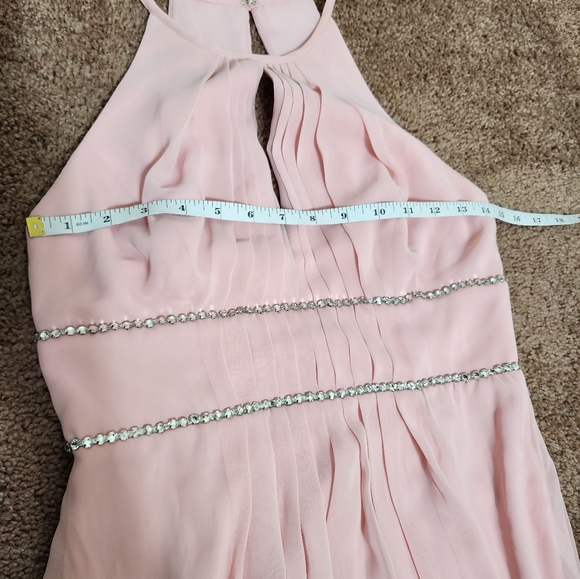 Jenny Packham Rhinestone Waist Dress In Rose Style JP1023 Womens 4 NWT - Picture 8 of 10